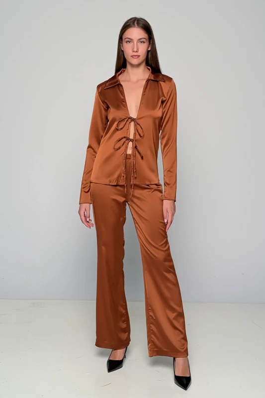 Fullahsugah Πουκάμισο σατέν δετό - 3254020118