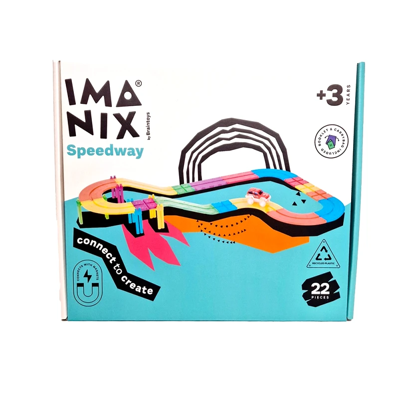 Imanix Μαγνητικό Παιχνίδι Κατασκευών Αυτοκινητόδρομος 22 τμχ.