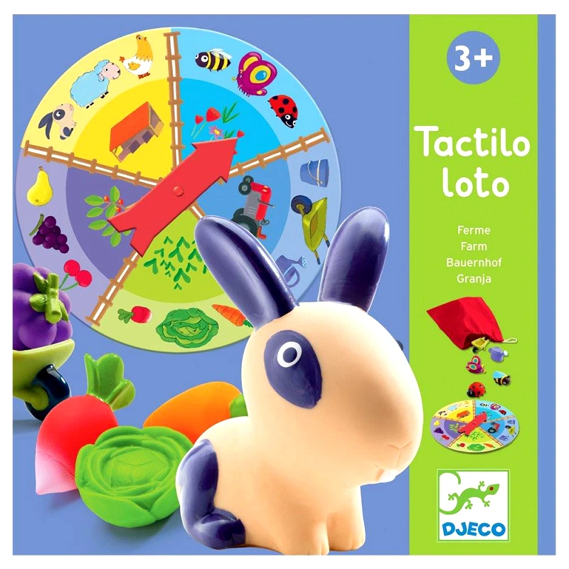 Djeco Εκπαιδευτικό Λότο αφής με τρισδιάστατα αντικείμενα Η φάρμα