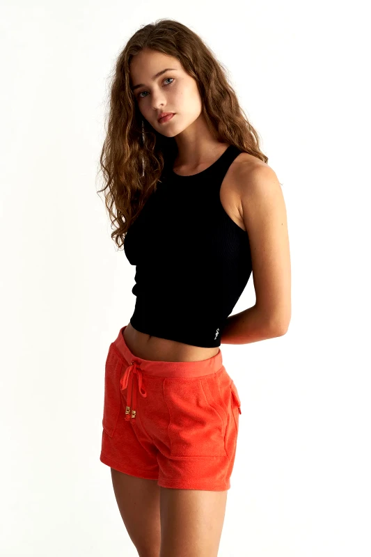 Sugarfree SEAMLESS ΚΟΝΤΟ ΡΙΜΠ ΤΟΠ ΜΕ ΛΑΙΜΟΚΟΨΗ HALTER
