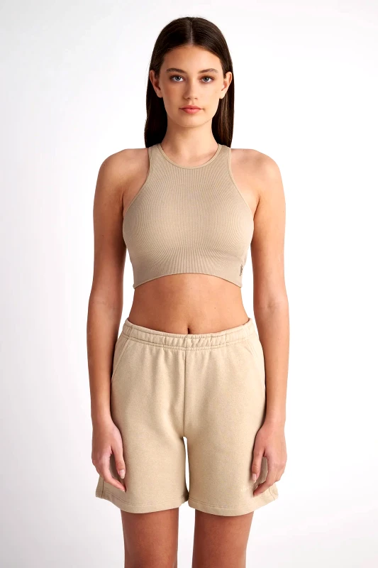 Sugarfree SEAMLESS ΚΟΝΤΟ ΡΙΜΠ ΤΟΠ ΜΕ ΛΑΙΜΟΚΟΨΗ HALTER