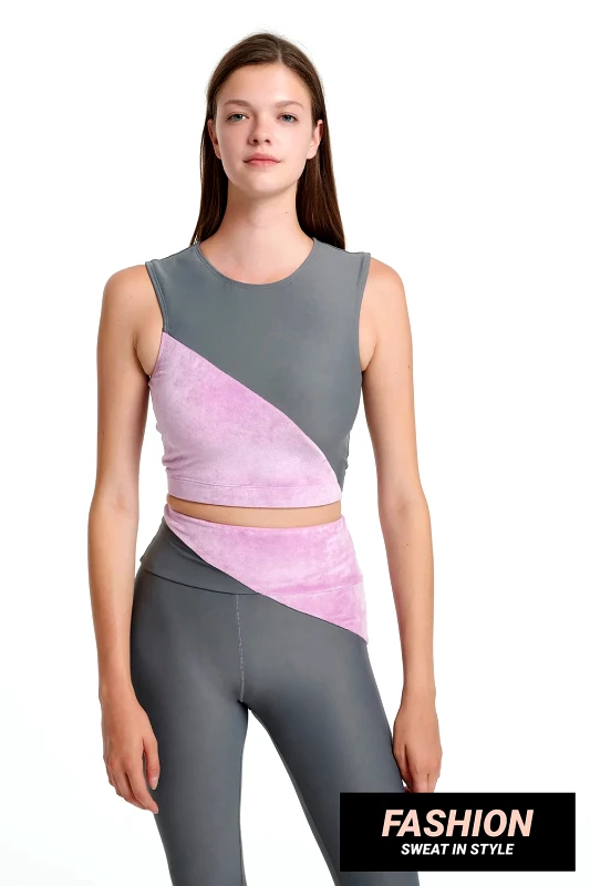 Sugarfree FASHION ΚΟΝΤΟ ΤΟΠ/ΜΠΟΥΣΤΑΚΙ ΓΥΜΝΑΣΤΙΚΗΣ