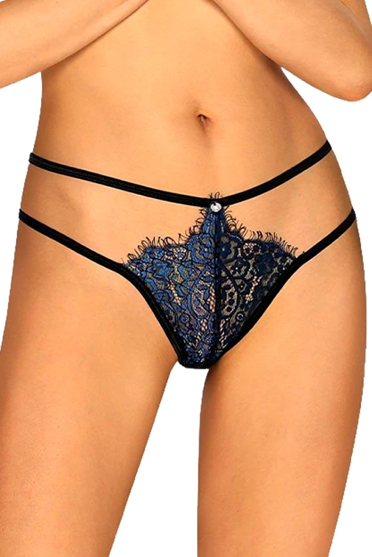 Obsessive Γυναικείο εσώρουχο - Obssesive Yassmyne Thong Μπλε OB4020