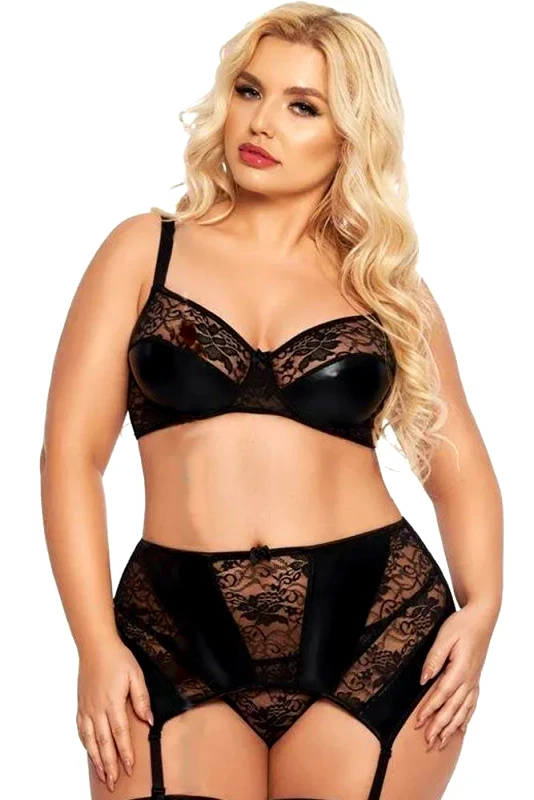 Softland Γυναικείο σετ εσωρούχων - Softline Joana Μαύρο SFL1898-Black