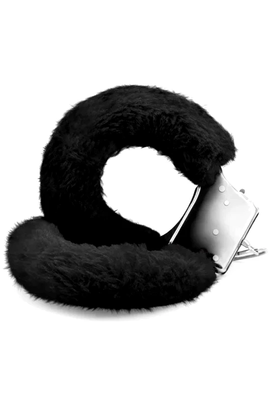 Ouch! Χειροπέδες - Furry Biginners Handcuffs Μαύρες S4F03030