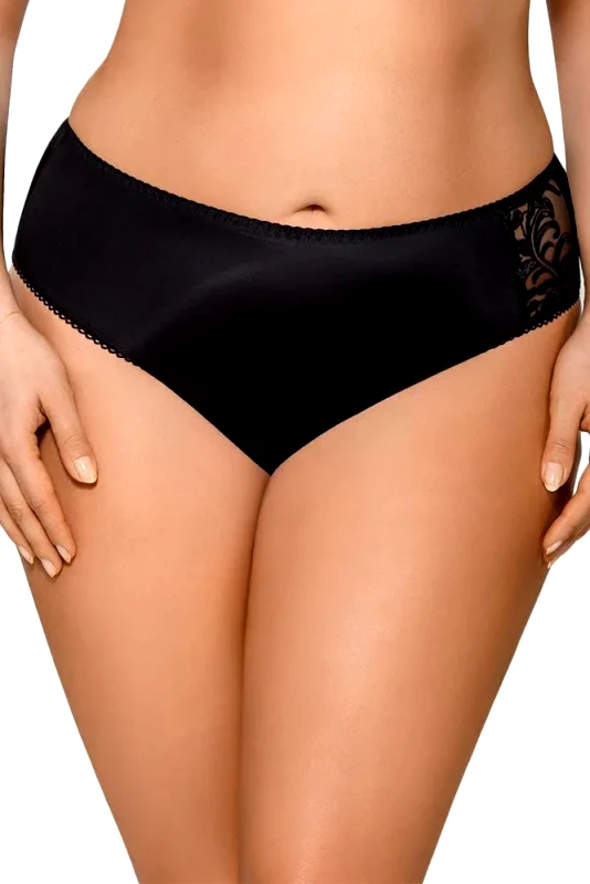 Gorsenia Γυναικείο εσώρουχο μεγάλο μέγεθος - Gorsenia Victoria Μαύρο K-379-Black