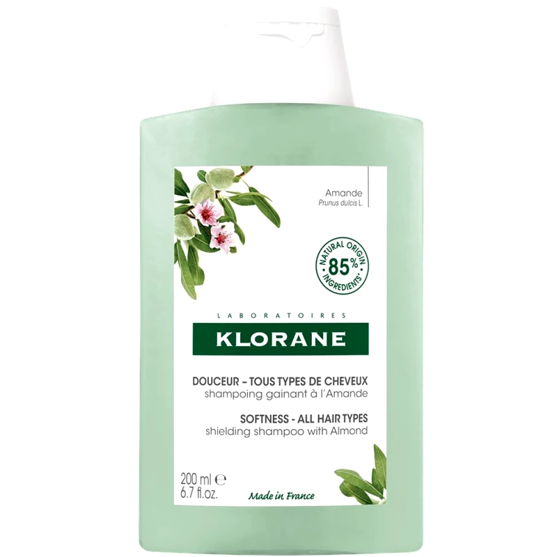 Klorane Klorane Almond Shampoo All Hair Types Σαμπουάν με Αμύγδαλο για Όλους τους Τύπους Μαλλιών 200ml