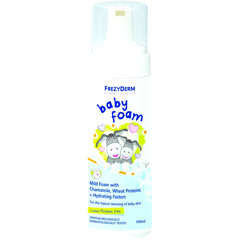 Frezyderm Frezyderm Baby Foam Απαλός Αφρός Καθαρισμού για το Βρεφικό & Παιδικό Δέρμα 150ml