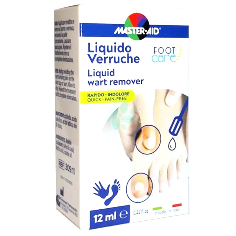Master Aid Master Aid Foot Care Liguid Wart Remover Υγρό Αφαίρεσης των Μυρμηγκιών του Δέρματος 12ml