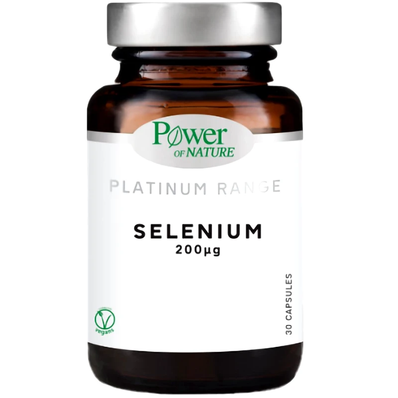 Power Health Power Health Platinum Range Selenium 200μg Συμπλήρωμα Διατροφής με Σελήνιο για τη Φυσιολογική Λειτουργία του Ανοσοποιητικού Συστήματος 30veg.caps