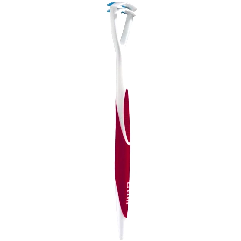 Gum Gum Tongue Cleaner Double Blade Κόκκινος Καθαριστής Γλώσσας με Διπλή Δράση 1 Τεμάχιο, Κωδ 760
