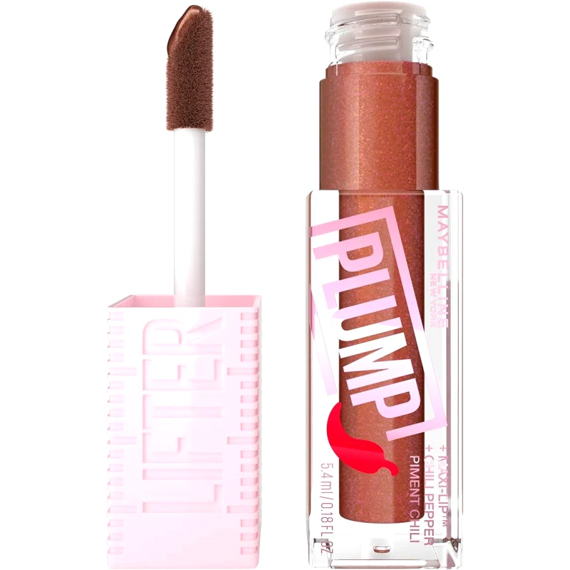 MAYBELLINE Maybelline Lifter Plump Gloss with Chili Pepper Ενυδατικό Lip Gloss με Τσίλι για Σαρκώδη Χείλη 5.4ml  - 007 Cocoa Zing