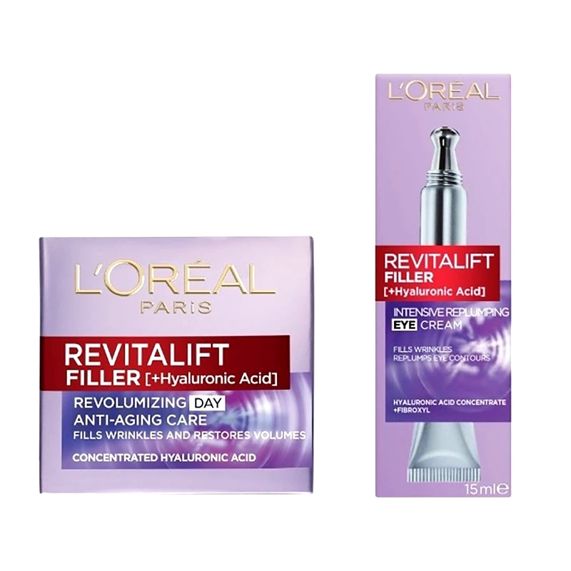 Loreal Paris L'oreal Paris Πακέτο Προσφοράς Revitalift Filler Day Cream 50ml & Revitalift Filler [+Hyaluronic Acid] 15ml