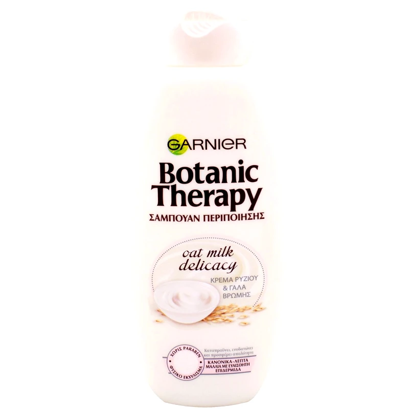 Garnier Garnier Botanic Therapy Shampoo Oat Milk Delicacy Σαμπουάν Απαλής Περιποίησης με Κρέμα Ρυζιού & Γάλα Βρώμης 400ml