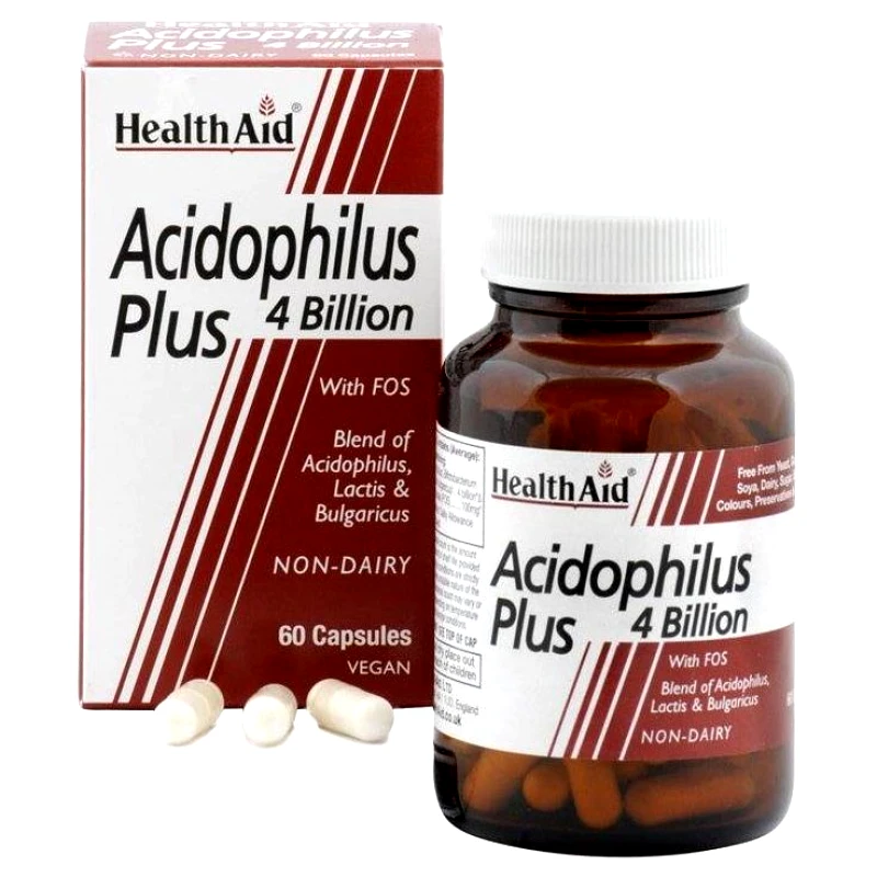 Health Aid Health Aid Acidophilus Plus 4 bilion Συμπλήρωμα Διατροφής Προβιοτικών 60caps