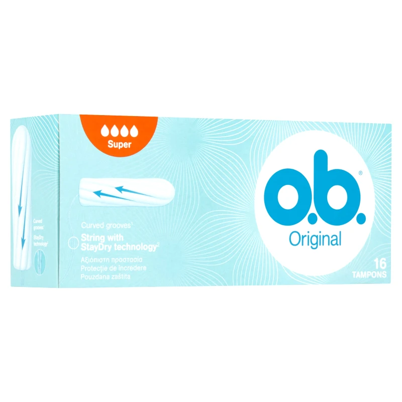 o.b. O.b. Original Super Ταμπόν για Ημέρες με Μέτρια Έως Μεγάλη Ροή 16 Τεμάχια