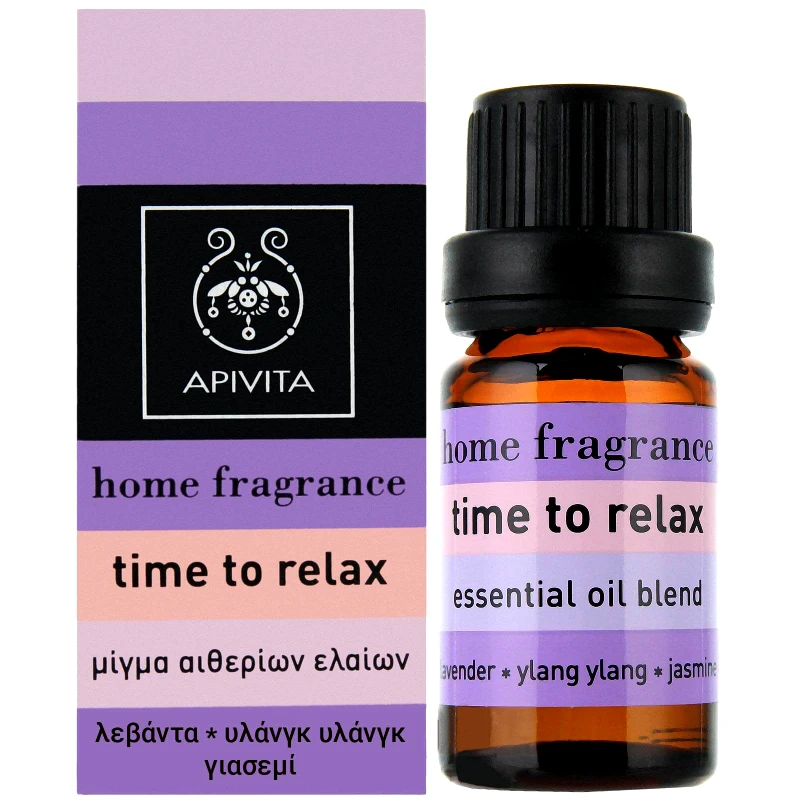 Apivita Apivita Essential Oil Time To Relax Λεβάντα, Γιασεμί, Υλάνγκ-Υλάνγκ 10ml
