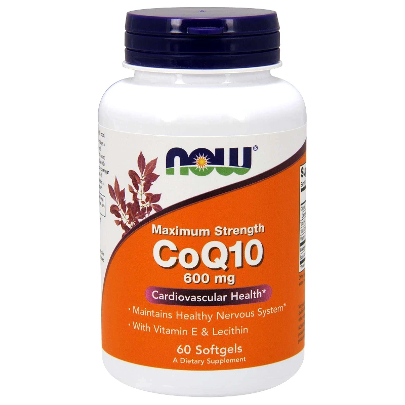 Now Now Foods CoQ10 600mg Maximum Strengh Συμπλήρωμα Διατροφής για Υγιές Καρδιαγγειακό Σύστημα με Αντιοξειδωτική Δράση 60 Softgels