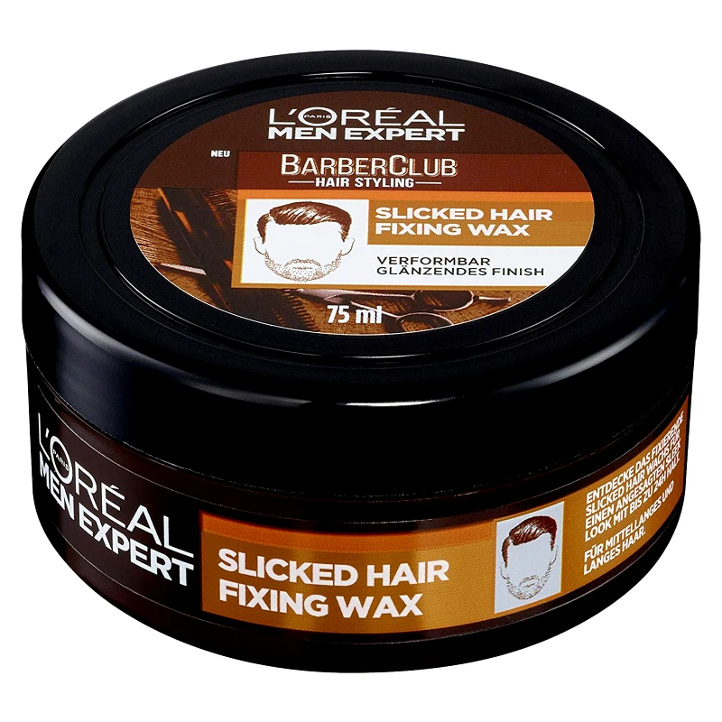 Loreal Paris L'oreal Paris Men Expert BarberClub Slicked Hair Fixing Wax Δυνατό Κράτημα & Λάμψη για Μούσια & Μαλλιά 75ml