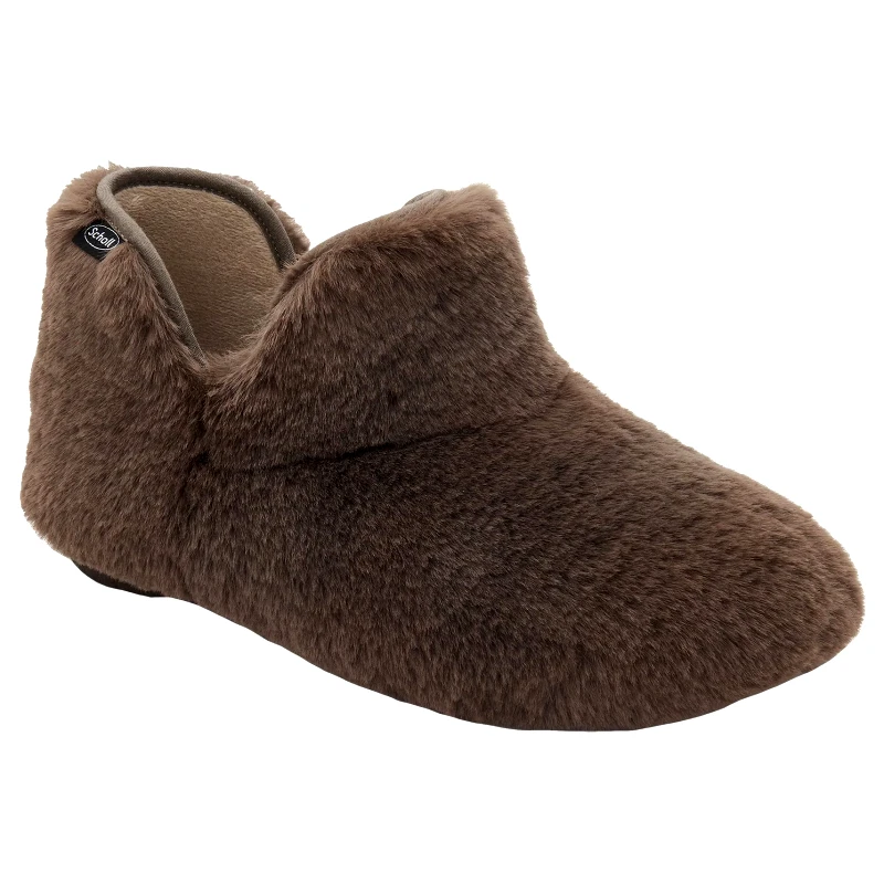 Scholl Shoes Scholl Shoes Molly Bootie Brown F303521011 Γυναικείες Χειμωνιάτικες Παντόφλες σε Καφέ Χρώμα 1 Ζευγάρι - 37