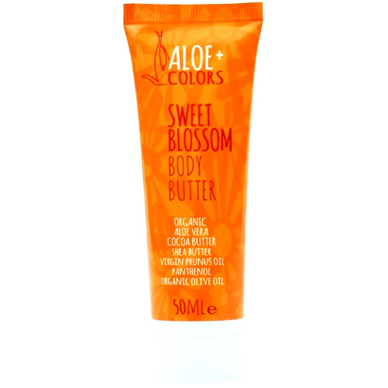 Aloe Colors Aloe+ Colors Sweet Blossom Body Butter Ενυδατικό Βούτυρο Σώματος με Άρωμα Βανίλια, Πορτοκάλι 50ml
