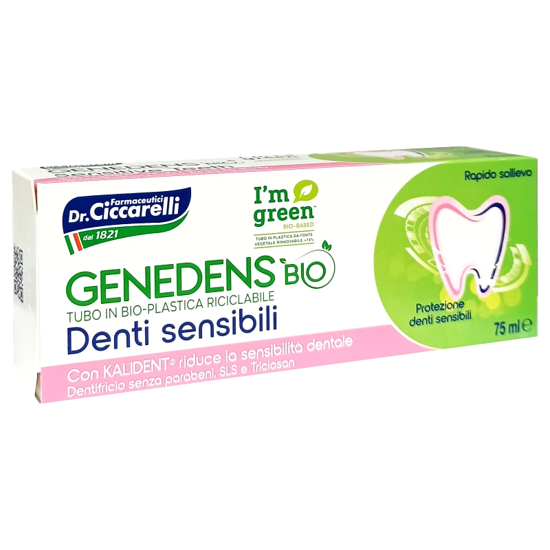 Dottor Ciccarelli Dr Ciccarelli Genedens Bio Toothpaste Sensitive Οδοντόκρεμα Ενηλίκων για Ευαίσθητα Δόντια 75ml
