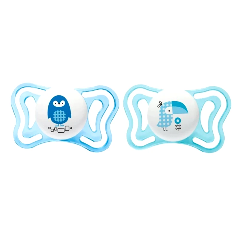 Chicco Chicco Silicone Soother Physio Forma Light 2-6m Ελαφριά Πιπίλα Σιλικόνης από 2 Έως 6 Μηνών 2 Τεμάχια - Μπλε/ Γαλάζιο