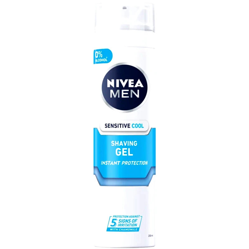 Nivea Nivea Men Sensitive Cool Shaving Gel Δροσιστικό Gel Ξυρίσματος για Ευαίσθητες Επιδερμίδες 200ml