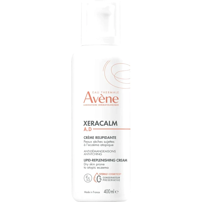 Avène Avene Xeracalm A.D Lipid-Replenishing Cream Κρέμα Σώματος Αναπλήρωσης Λιπιδίων για Ανακούφιση του Ξηρού Δέρματος με Τάση για Ατοπικό Έκζεμα & Αίσθημα Κνησμού 400ml