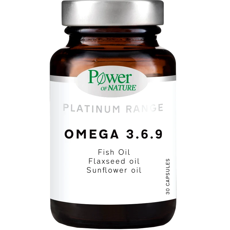 Power Health Power Health Platinum Range Omega 3.6.9 Συμπλήρωμα Διατροφής για τη Φυσιολογική Λειτουργία της Καρδιάς 30caps