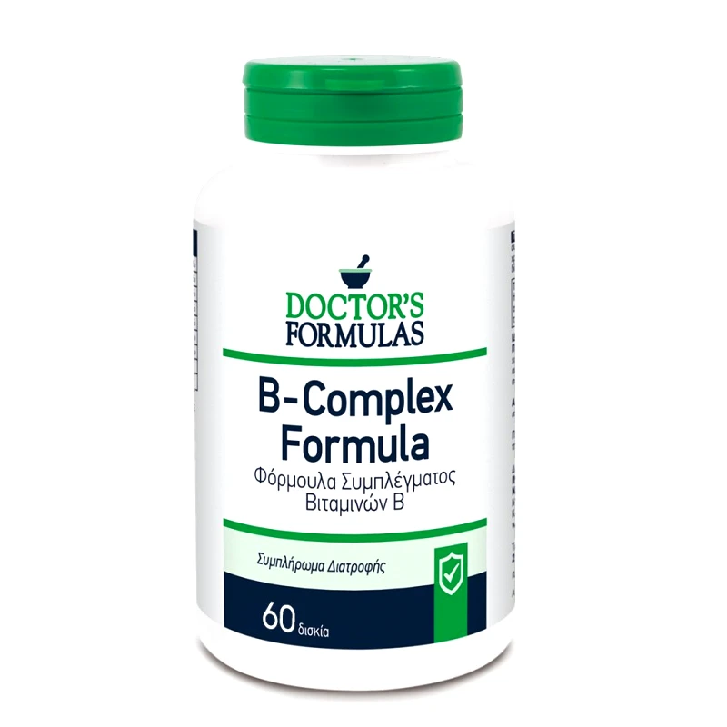 Doctor's Formulas Doctor's Formulas B-Complex Formula Συμπλήρωμα Διατροφής, Φόρμουλα του Συμπλέγματος Β 60 Tabs