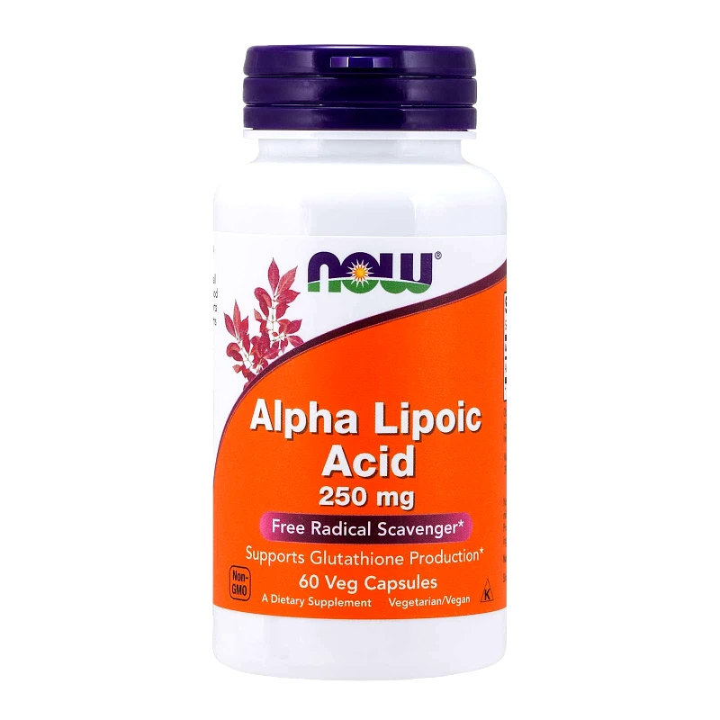 Now Now Foods Alpha Lipoic Acid 250mg Συμπλήρωμα Διατροφής, Πανίσχυρο Αντιοξειδωτικό, Αποτοξίνωση Βαρέων Μετάλλων 60veg.caps