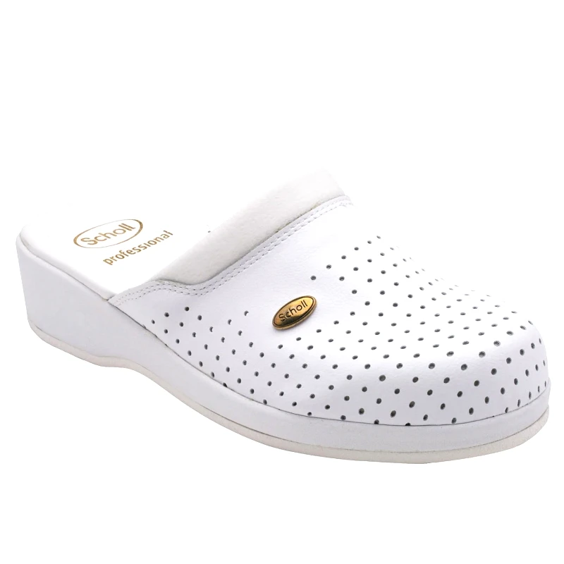 Scholl Shoes Scholl Shoes Back Guard Σαμπό Λευκό Αναπαυτικά Παπούτσια που Χαρίζουν Σωστή Στάση & Φυσικό Χωρίς Πόνο Βάδισμα 1 Ζευγάρι - 46
