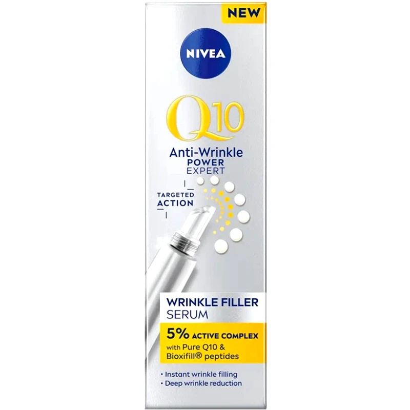 Nivea Nivea Q10 Anti-Wrinkle Expert Filler Ορός Γεμίσματος Κατά των Ρυτίδων με Άμεσα Ορατά Αποτελέσματα 15ml