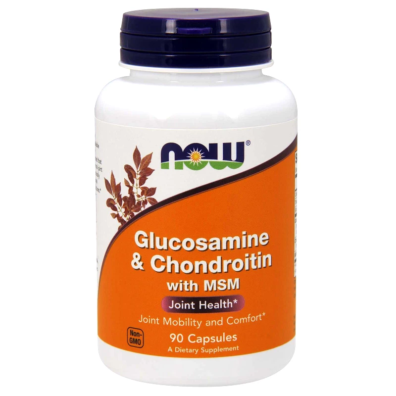 Now Now Foods Glucosamine & Chondroitin With MSM Συμπλήρωμα Διατροφής που Συμβάλει στην Ενίσχυση της Δομής των Αρθρώσεων 90caps