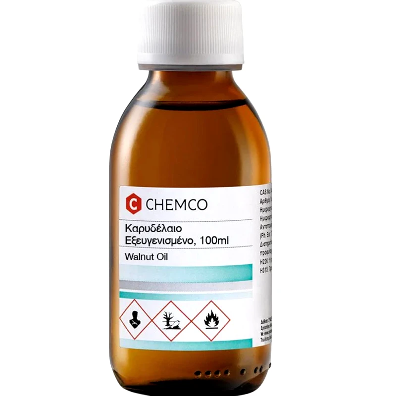 Syndesmos Group Chemco Walnut Oil Refined Εξευγενισμένο Καρυδέλαιο για Χρήση σε Πρόσωπο & Σώμα 100ml