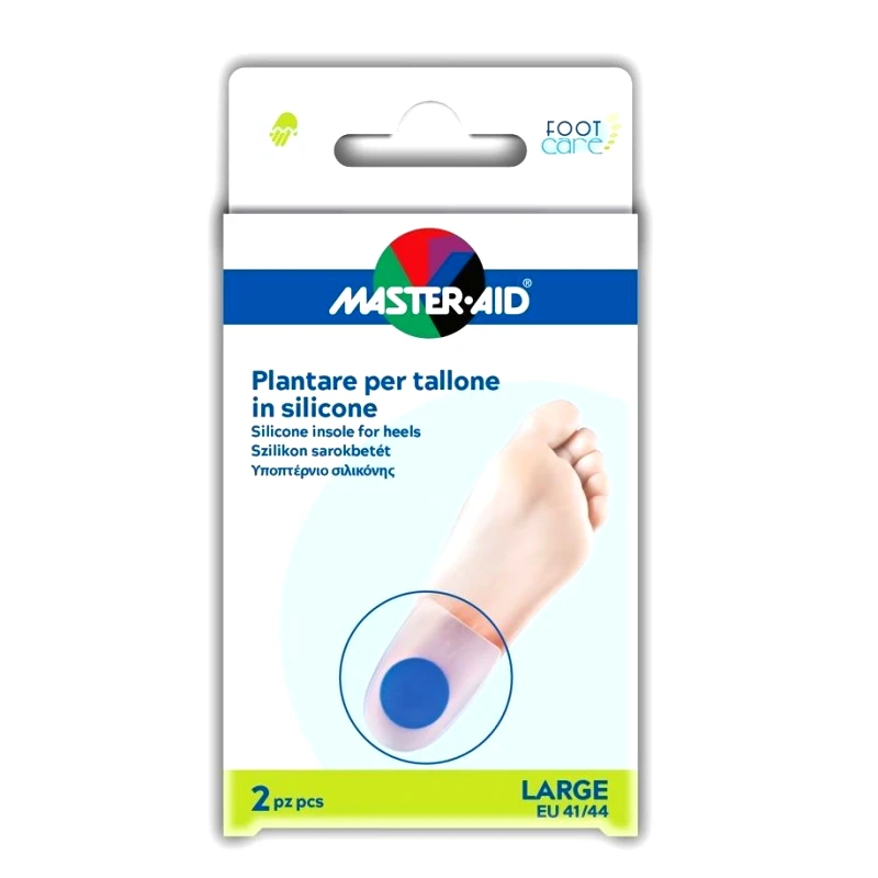 Master Aid Master Aid Silicone Insole for Heels Large 41/44 Υποπτέρνιο Σιλικόνης 2 Τεμάχια