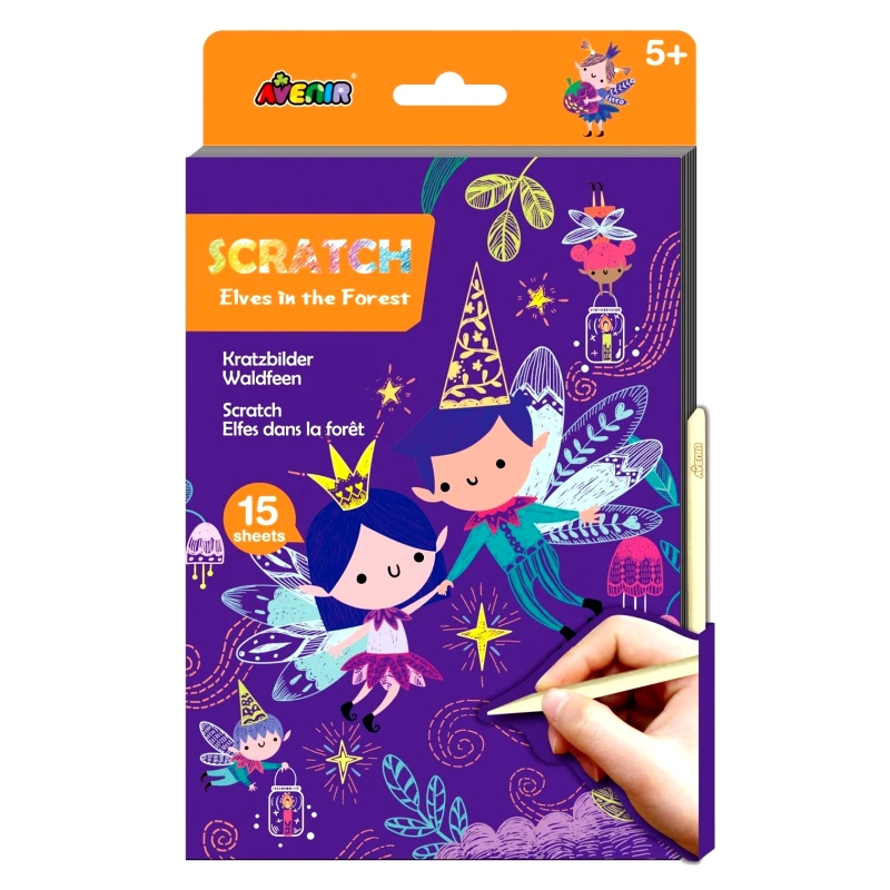 Avenir Avenir Scratch Elves in the Forest Κωδ 60804 Παιδικό Εκπαιδευτικό Παιχνίδι 5+ Years 1 Τεμάχιο