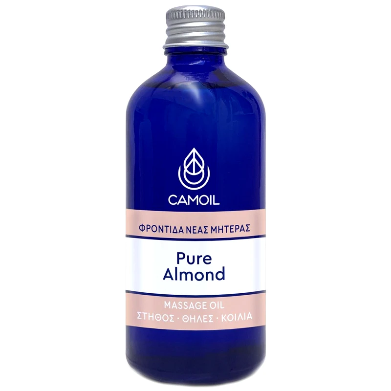 Zarbis Camoil New Mother Care Pure Almond Massage Oil Έλαιο Αμυγδάλου για Ενυδάτωση - Προστασία του Δέρματος σε Στήθος & Κοιλιά σε Εγκύους ή Νέες Μητέρες, Ιδανικό για Ξηρό, Λεπτό & Ευαίσθητο Δέρμα 100ml