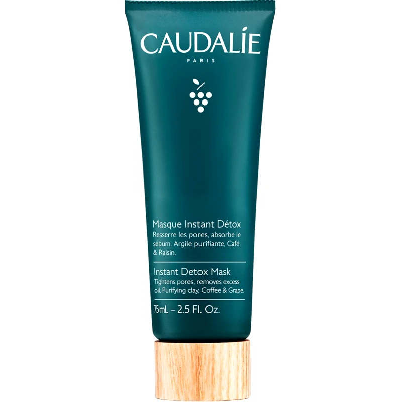 Caudalie Caudalie Instant Detox Mask Μάσκα Καθαρισμού - Αποτοξίνωσης Προσώπου με Άργιλο, Καφέ & Σταφύλι 75ml