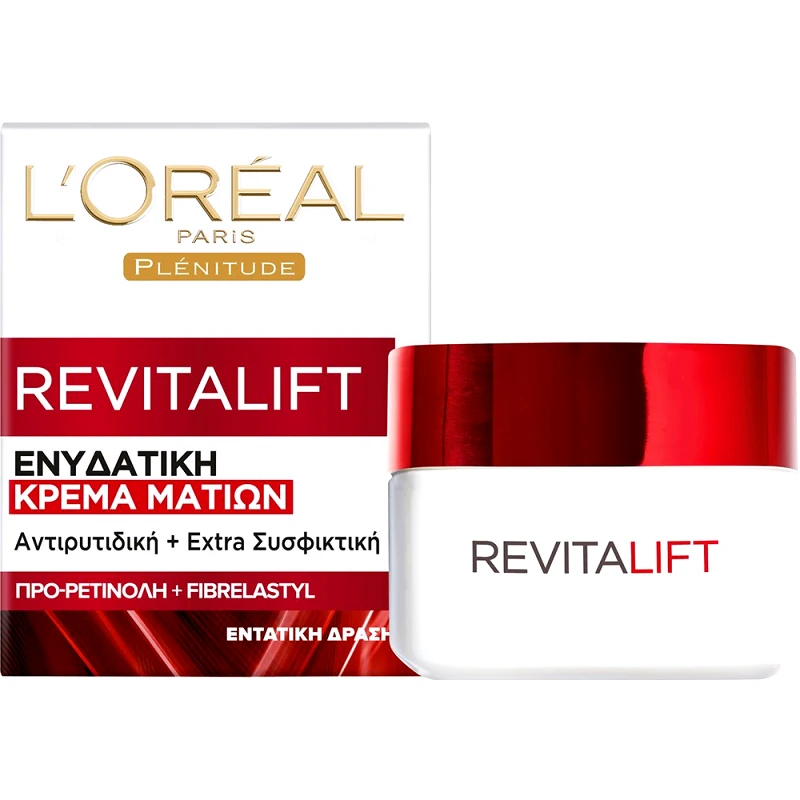 Loreal Paris L'oreal Paris Revitalift Eye Cream Ενυδατική Κρέμα Ματιών με Αντιρυτιδική & Συσφικτική Δράση 15ml