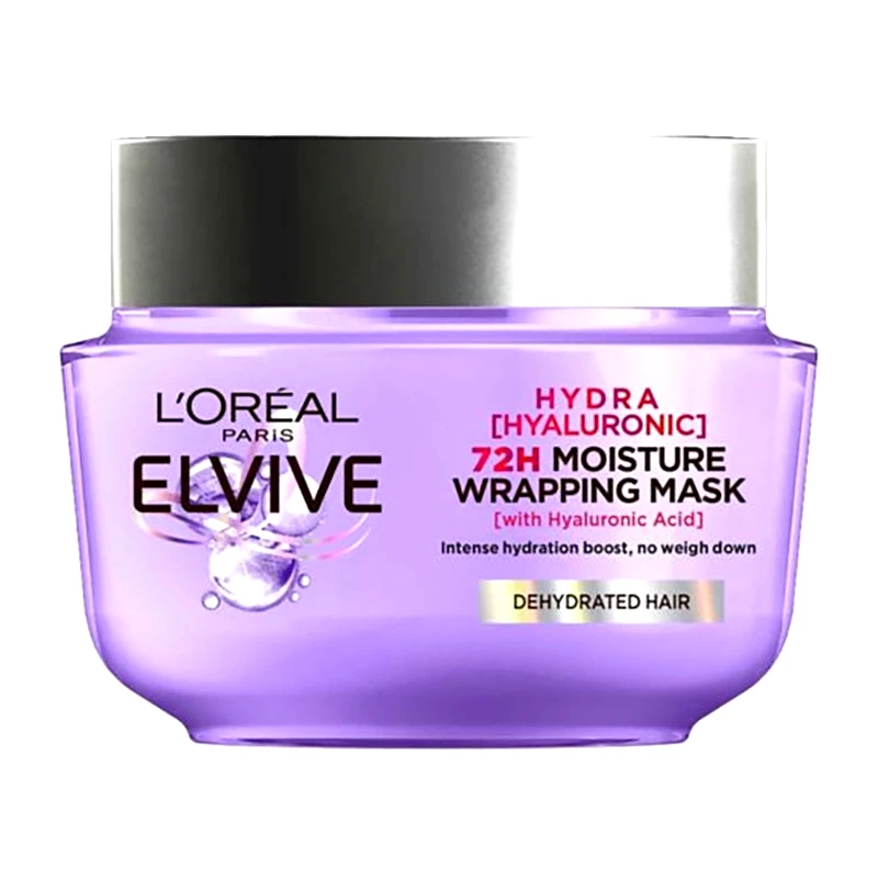 Loreal Paris L'oreal Paris Elvive Hydra Hyaluronic Mask Μάσκα Μαλλιών με Υαλουρονικό Οξύ για Ενυδάτωση 300ml