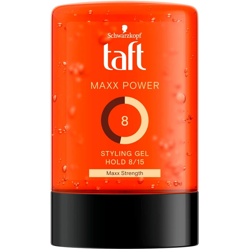 Schwarzkopf Schwarzkopf Taft Maxx Power 8 Styling Gel Μαλλιών για Δυνατό Κράτημα & Styling Μεγάλης Διάρκειας 300ml