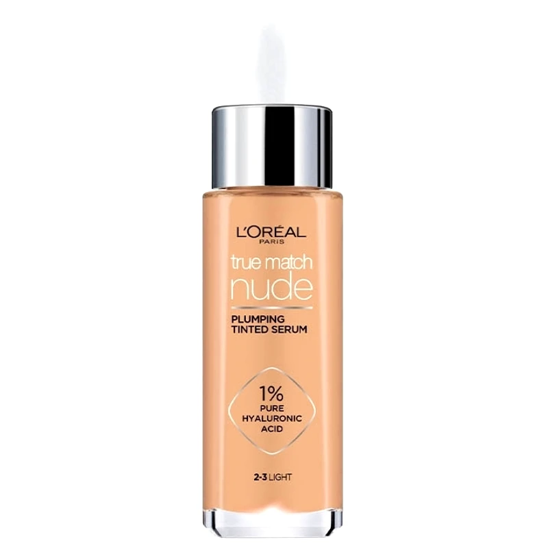Loreal Paris L'Oreal Paris True Match Nude Plumping Tinted Serum Υγρό Make up - Ορός Προσώπου που Καλύπτει τις Ατέλειες & Περιποιείται την Επιδερμίδα 30ml - 2/3 Light