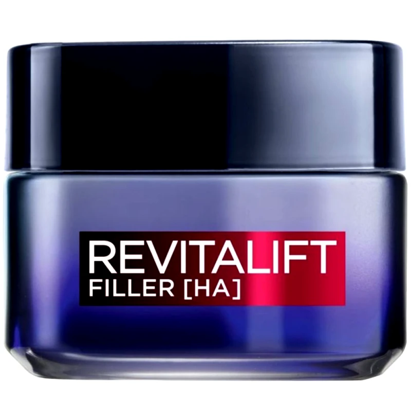 Loreal Paris L'oreal Paris Revitalift Filler Night Cream Αντιγηραντική Κρέμα Προσώπου Νύχτας με Υαλουρονικό Οξύ για Επαναφορά του Όγκου της Επιδερμίδας 50ml