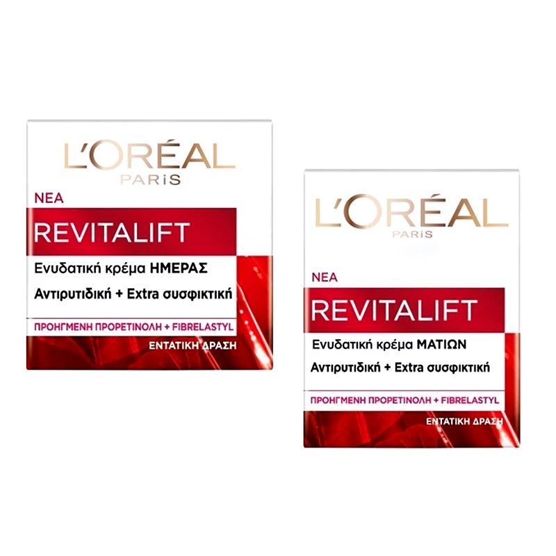 Loreal Paris L'oreal Paris Πακέτο Προσφοράς Revitalift 40+ Αντιρυτιδική Κρέμα Ημέρας 50ml & Revitalift 40+ Ενυδατική Κρέμα Ματιών 15ml