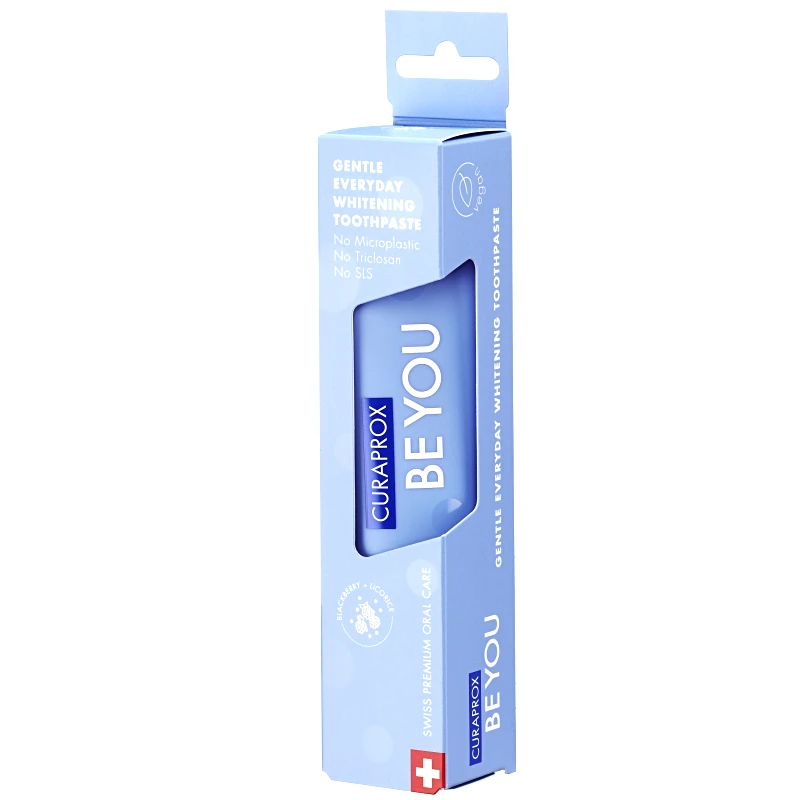 Curaprox Curaprox Be You Gentle Everyday Whitening Toothpaste Blackberry, Licorice Λευκαντική Οδοντόκρεμα με Γεύση Βατόμουρο 60ml