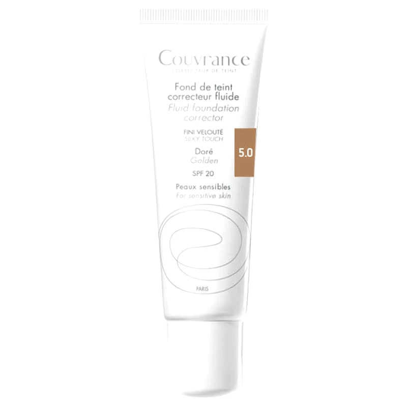 Avène Avene Couvrance Fond te Teint Correcteur Fluide Spf 20 Υγρό Διορθωτικό Make-up 30ml - Dore (5.0)