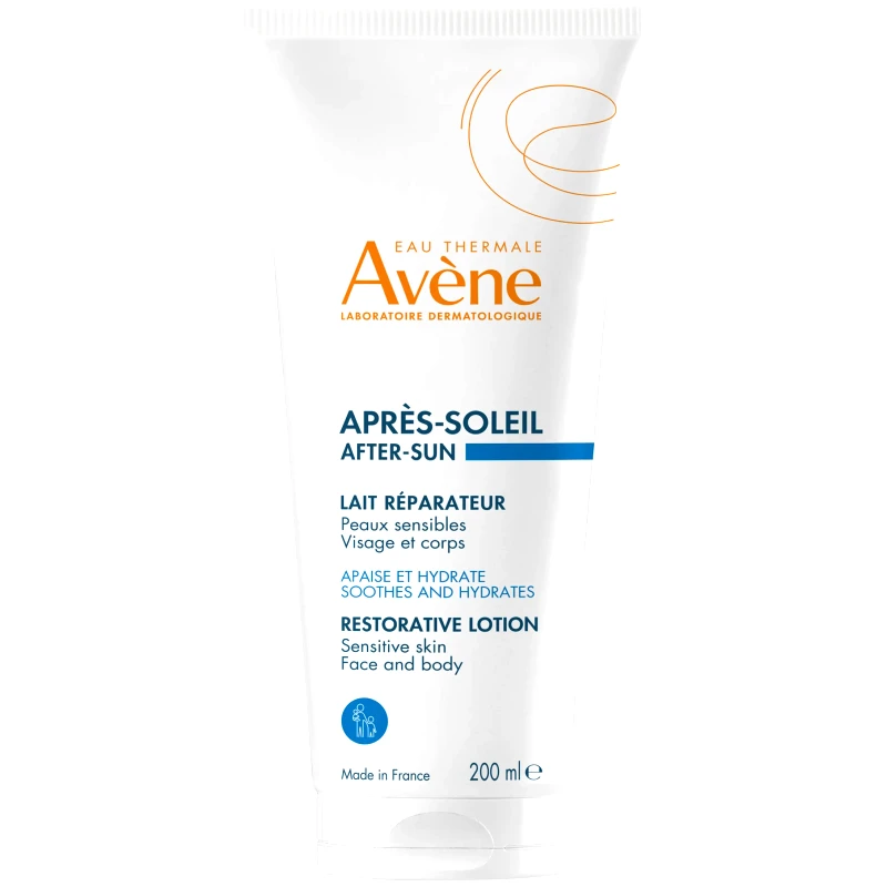 Avène Avene After Sun Restorative Lotion for Face & Body Καταπραϋντική, Ενυδατική Λοσιόν Προσώπου - Σώματος για Μετά την Έκθεση στον Ήλιο, Κατάλληλη για Ευαίσθητες Επιδερμίδες 200ml