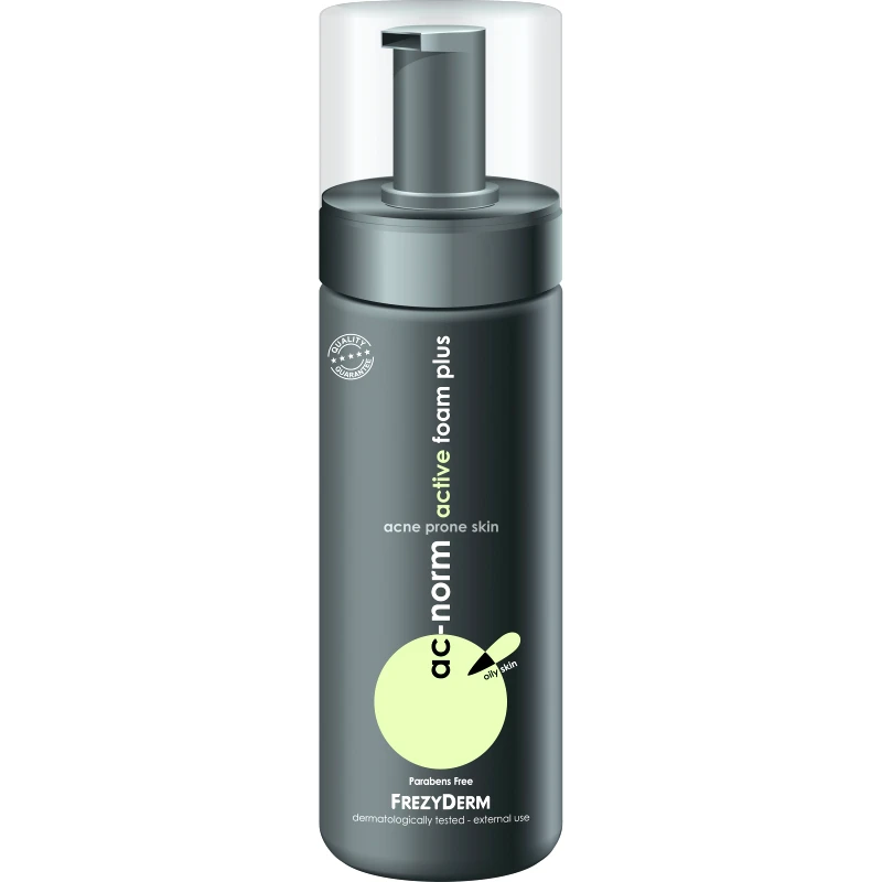 Frezyderm Frezyderm Ac-Norm Active Foam Plus Ενεργός Αφρός Καθαρισμού Προσώπου για Λιπαρές Επιδερμίδες με Τάση Ακμής 150ml